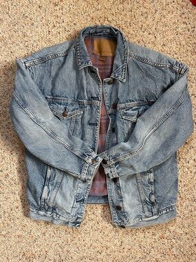 American Eagle Outfitters Faded Blue Denim Jacket